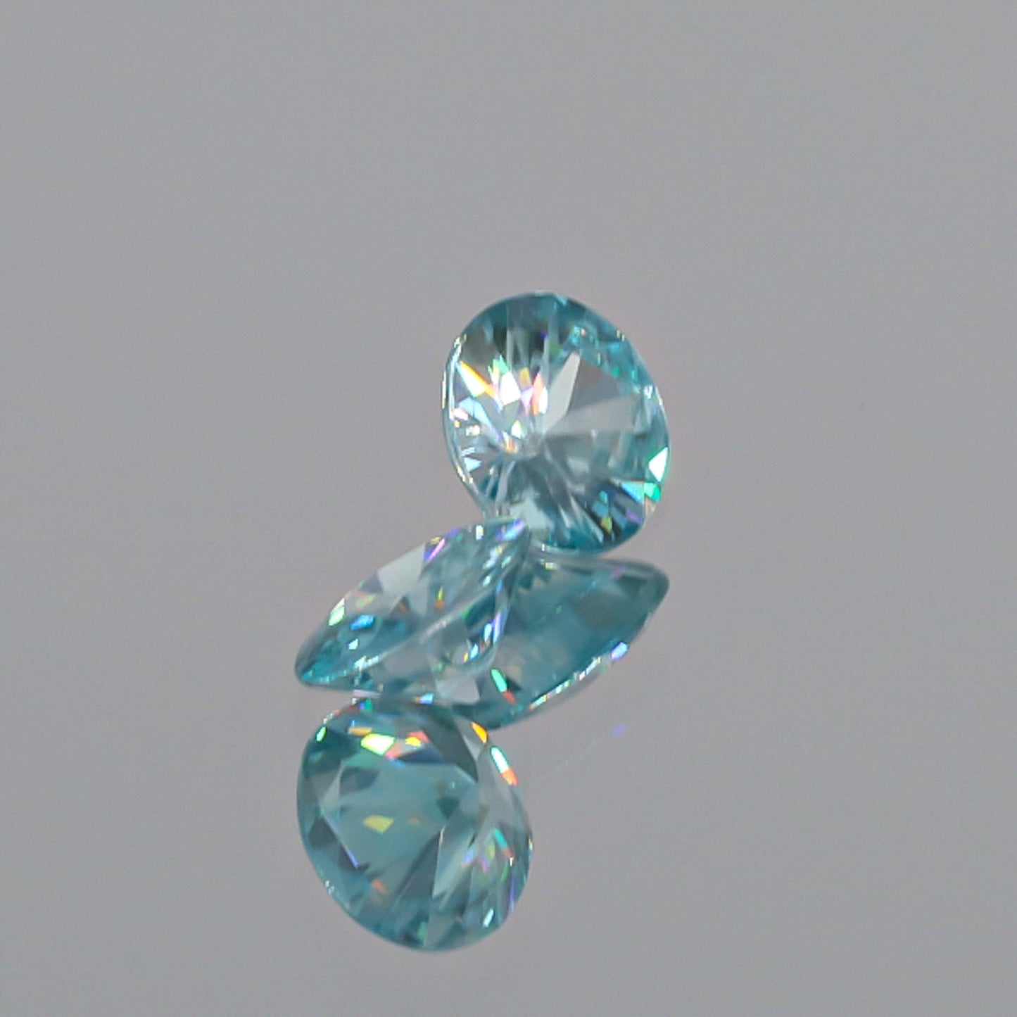 Natural Blue Zircon Pair 3.87 Total Carats
