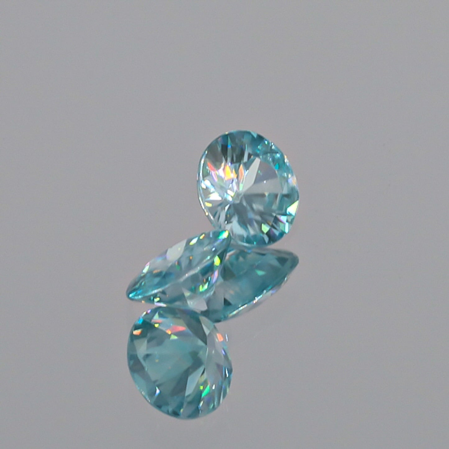 Natural Blue Zircon Pair 3.87 Total Carats