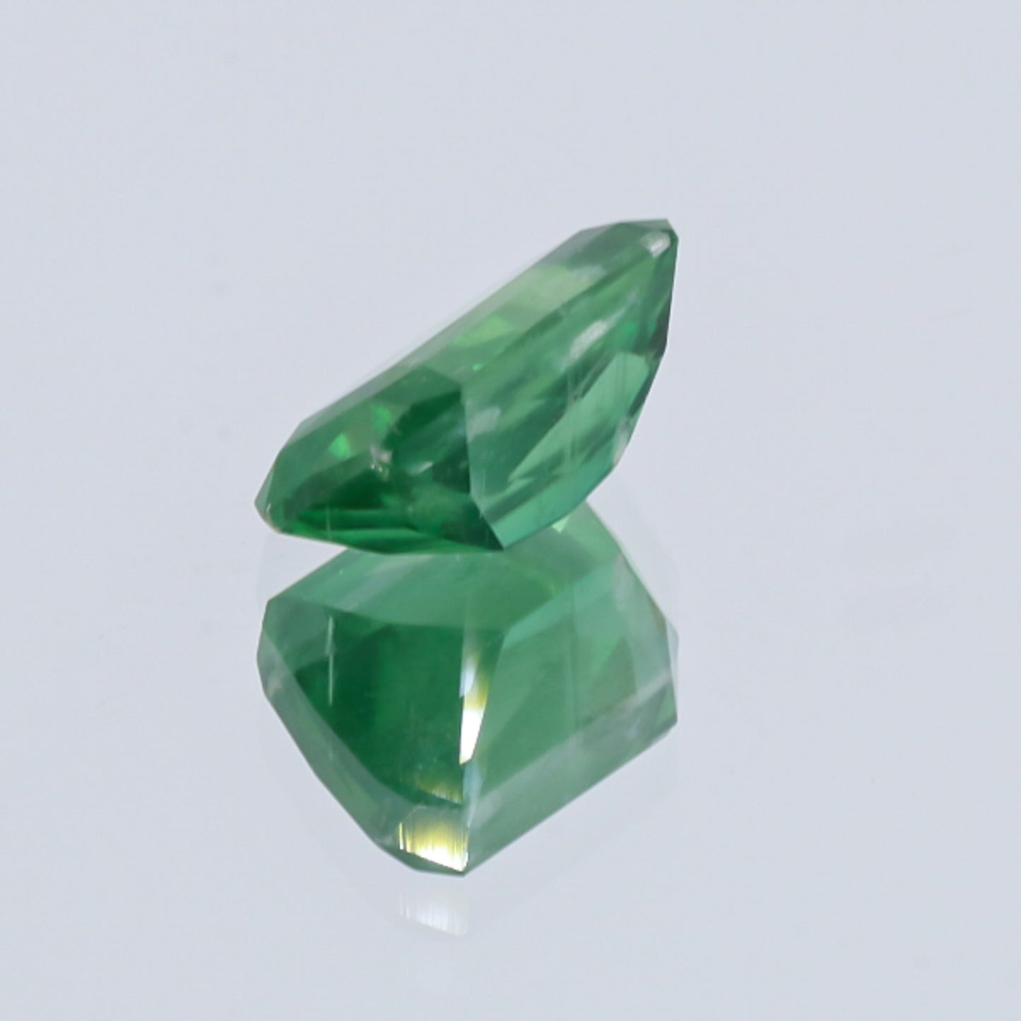 Natural Unheated Rare Green Kyanite Emerald Shape 10.98 Carats With GRS Report