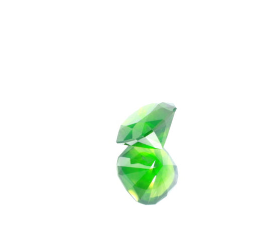 Natural Unheated Russian Demantoid Garnet with 'horse tail' inclusions Cushion shape 3.45ct With GIA Report