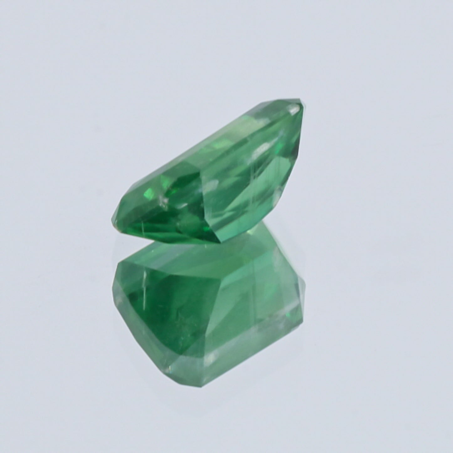 Load image into Gallery viewer, Natural Unheated Rare Green Kyanite Emerald Shape 10.98 Carats With GRS Report
