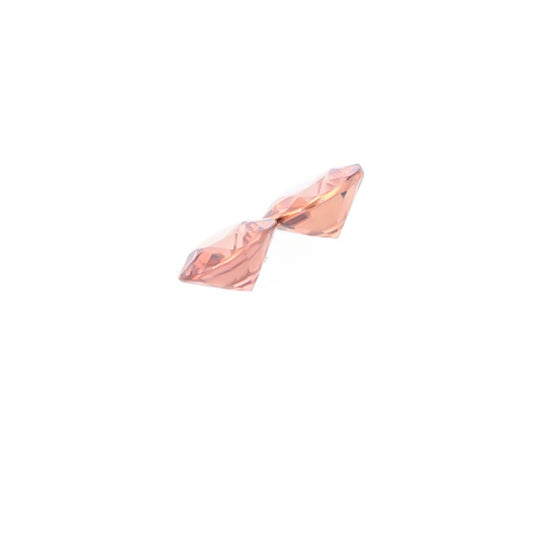 Natural Rose Zircon Pair 4.93 Total Carat Weight