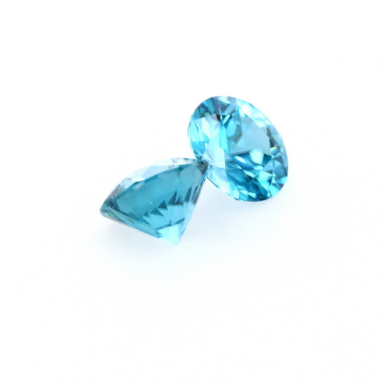 Natural Zircon Blue Color Round Shape 5.60ct