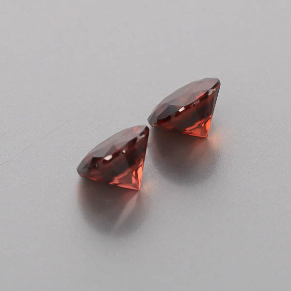 Natural Red Zircon Pair 6.72 Total Carats
