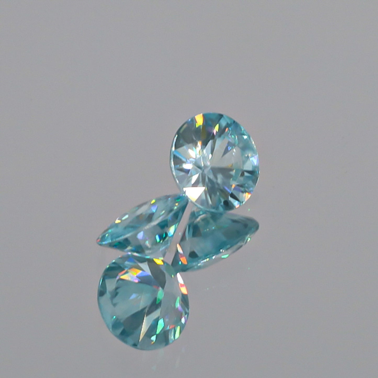 Natural Blue Zircon Pair 3.87 Total Carats