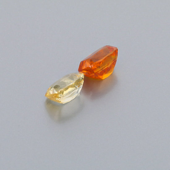 Natural Canary And Mandarine Garnet Pair 8.42 Carats