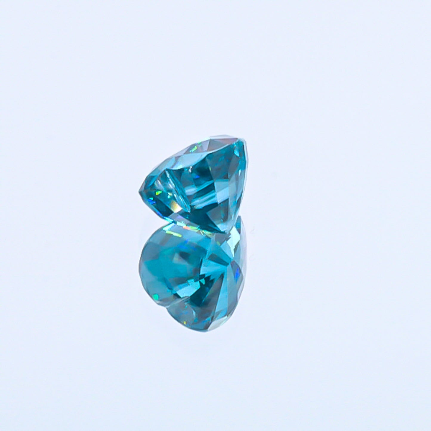 Natural Blue Zircon Heart Shape 9.52 Carats