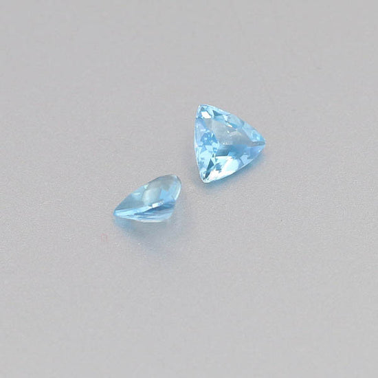 Natural Aquamarine Pair 0.92 Total Carats Weight