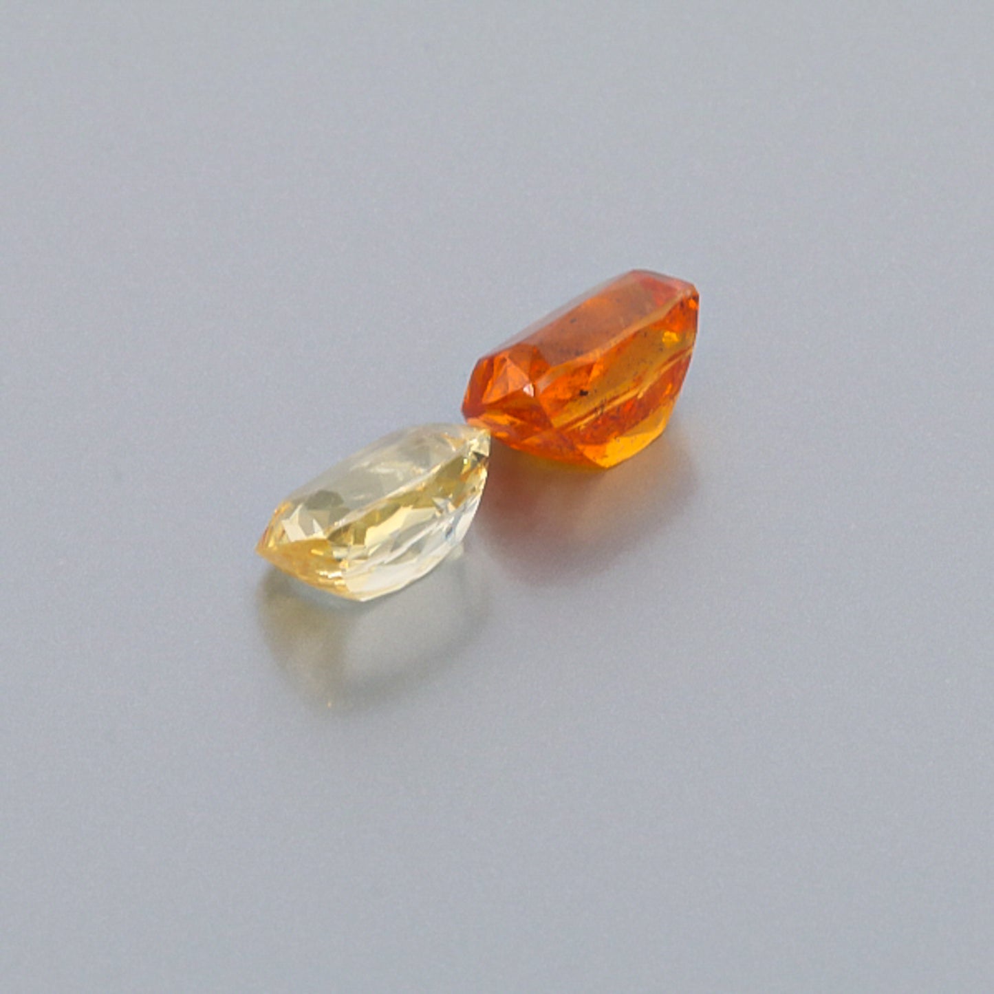 Natural Canary And Mandarine Garnet Pair 8.42 Carats