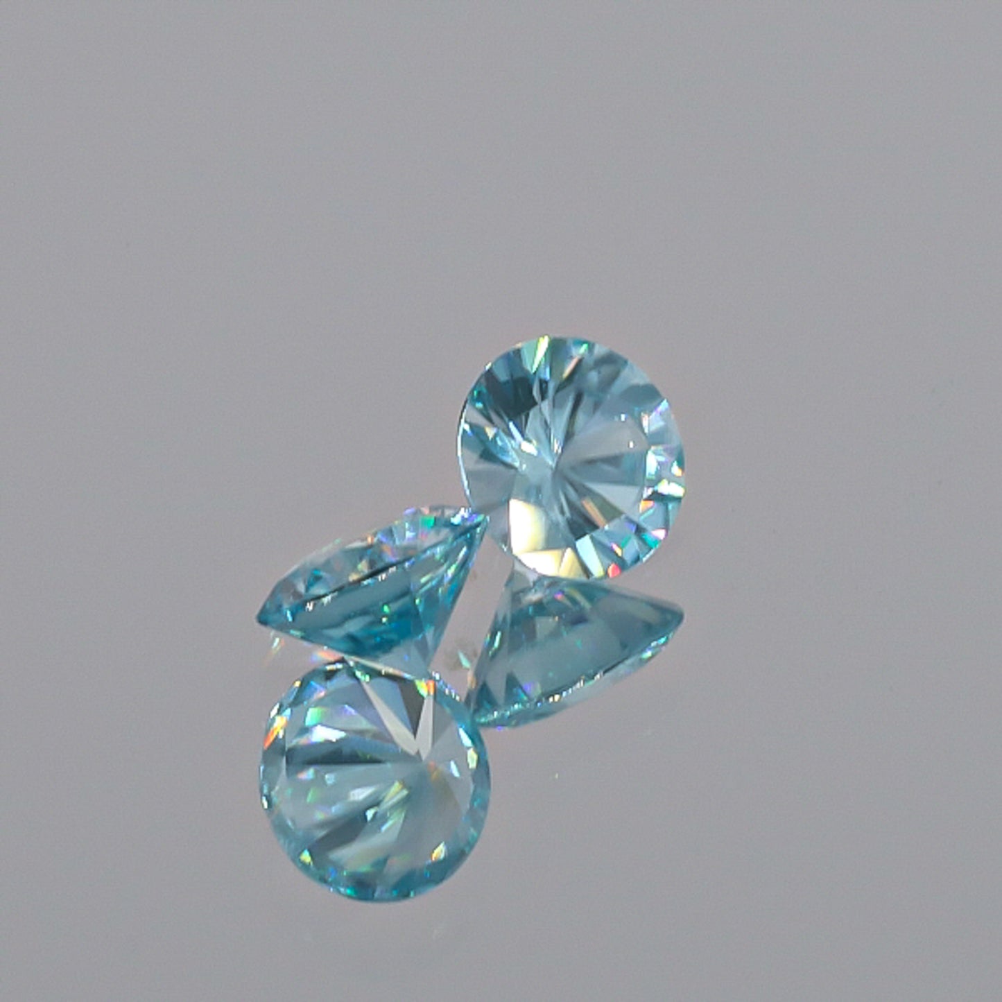 Natural Blue Zircon Pair 3.32 Total Carats