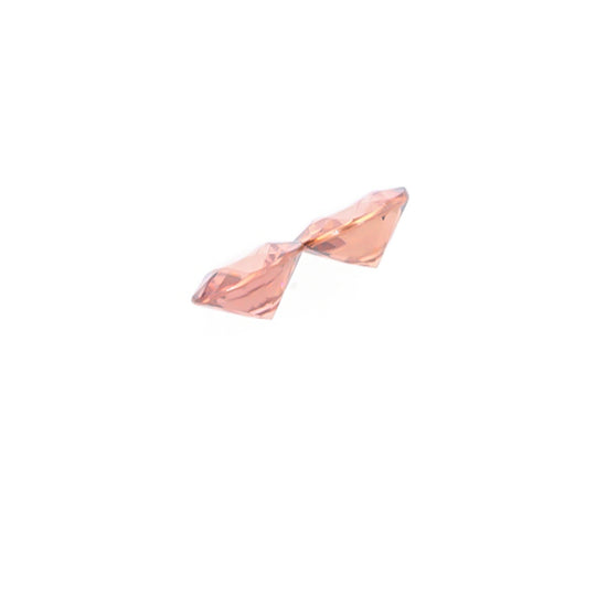Natural Rose Zircon Pair 4.93 Total Carat Weight