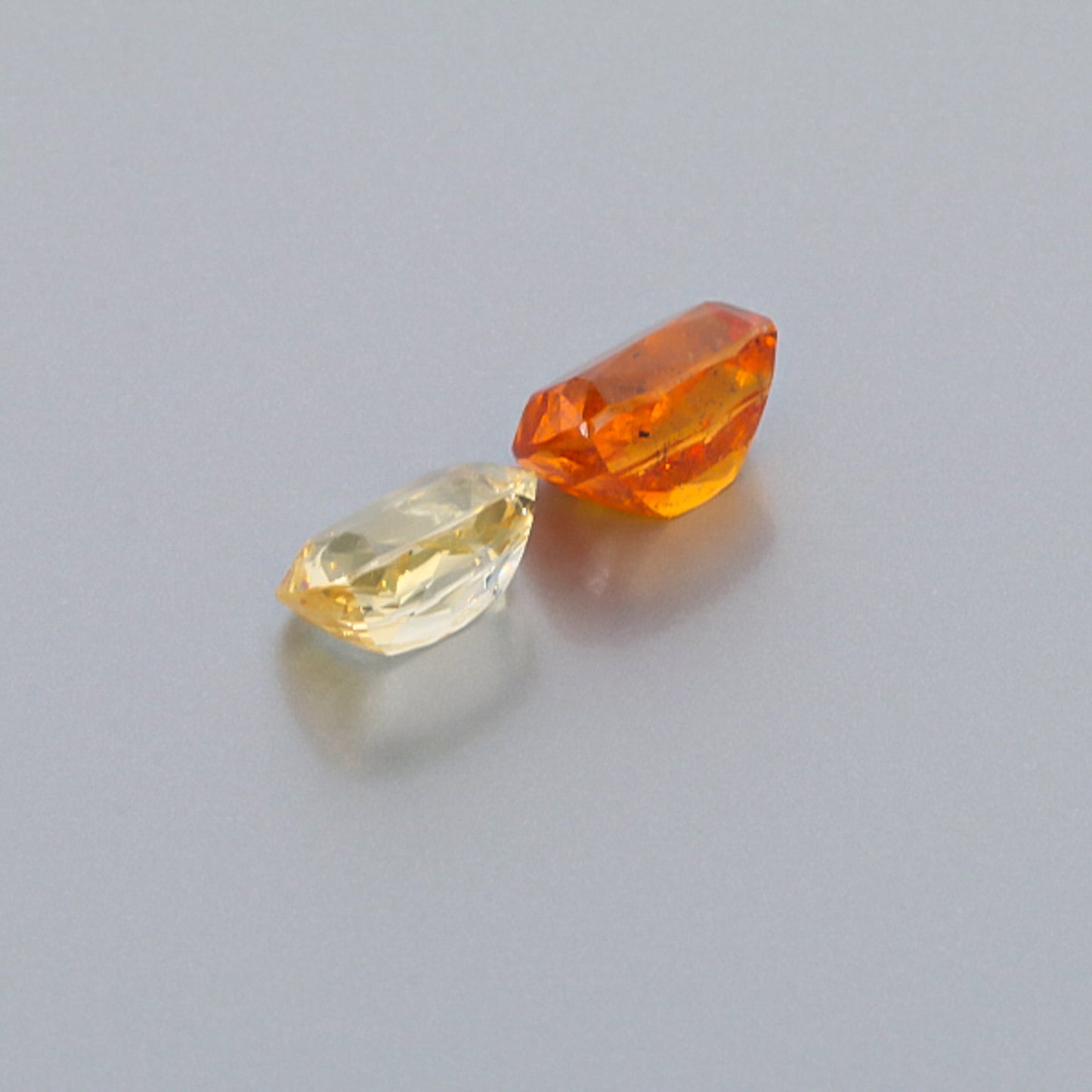 Natural Canary And Mandarine Garnet Pair 8.42 Carats