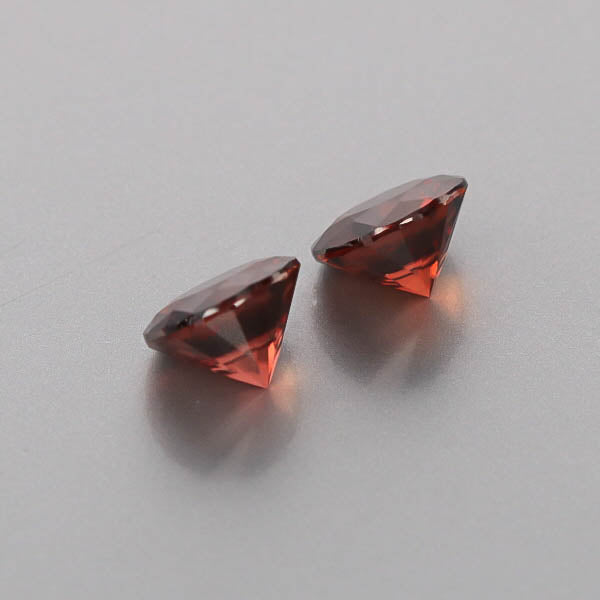 Natural Red Zircon Pair 6.72 Total Carats