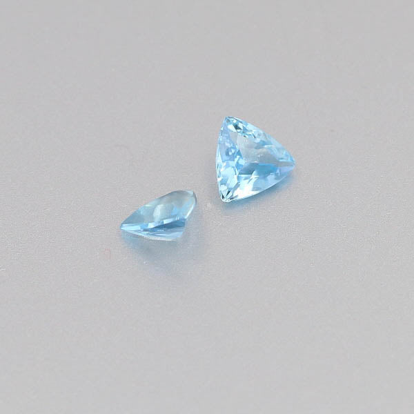 Natural Aquamarine Pair 0.92 Total Carats Weight
