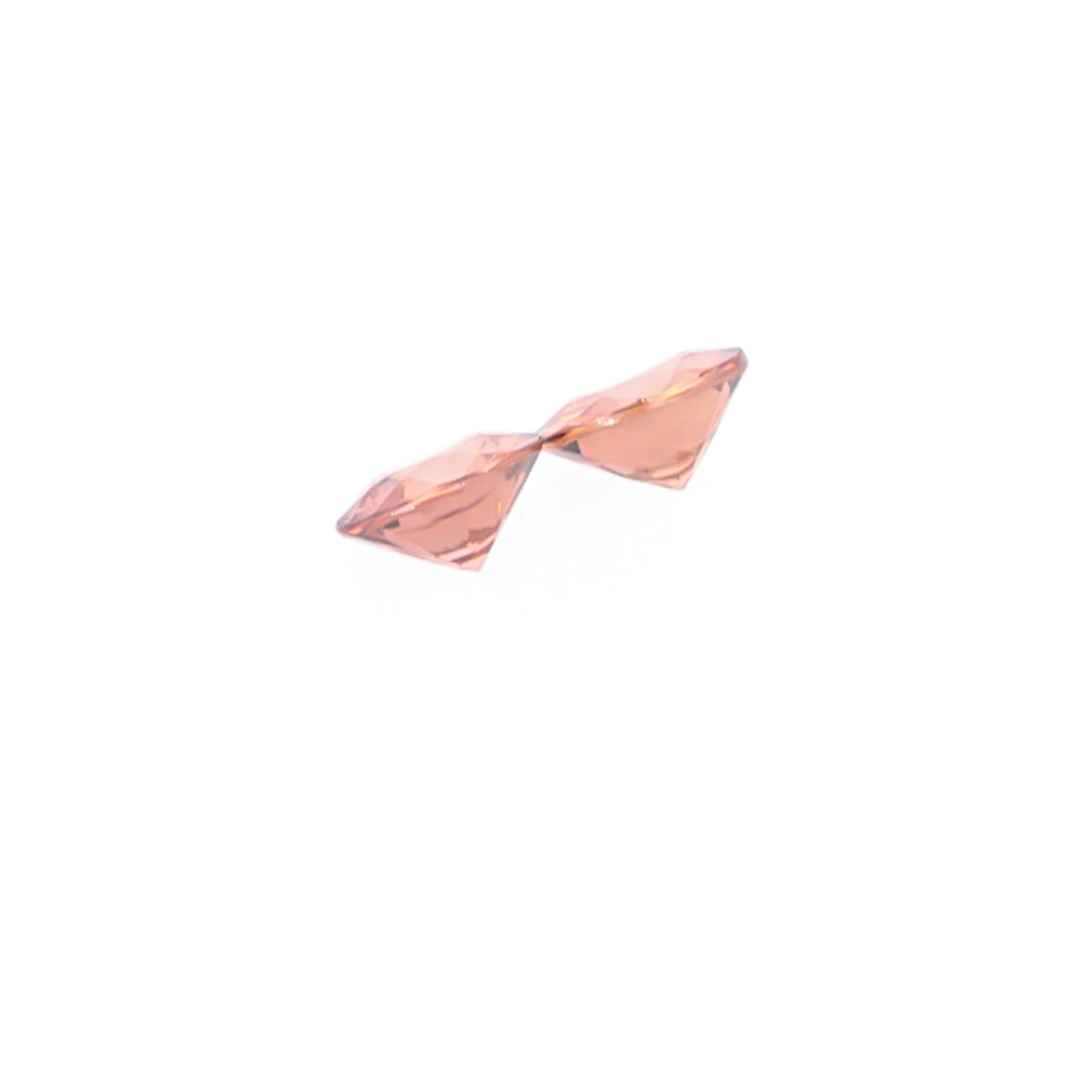 Natural Rose Zircon Pair 4.93 Total Carat Weight