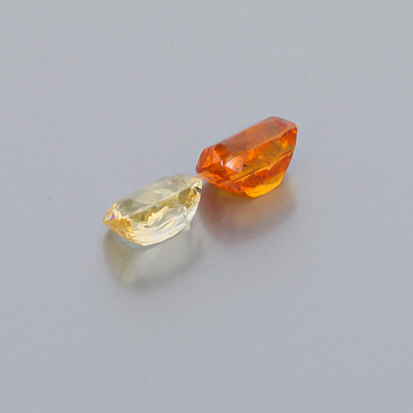 Natural Canary And Mandarine Garnet Pair 8.42 Carats