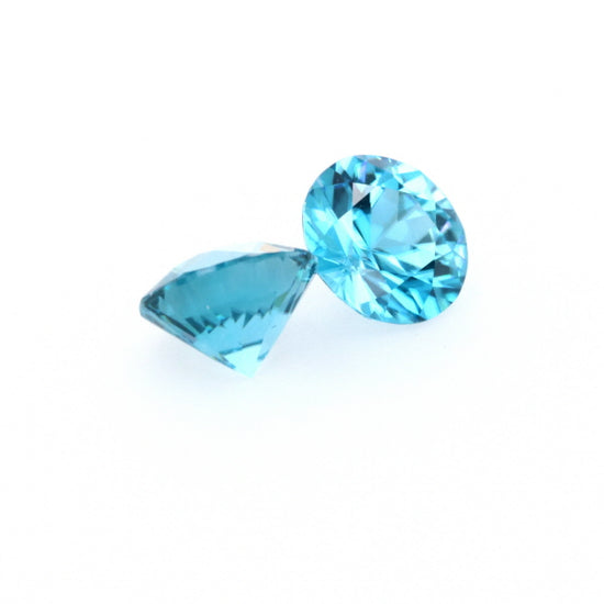 Natural Zircon Blue Color Round Shape 5.60ct