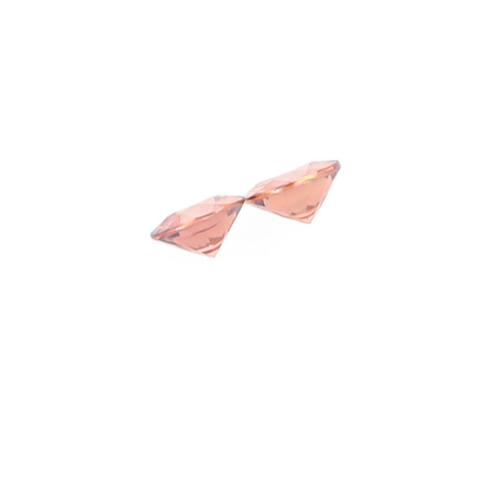 Natural Rose Zircon Pair 4.93 Total Carat Weight