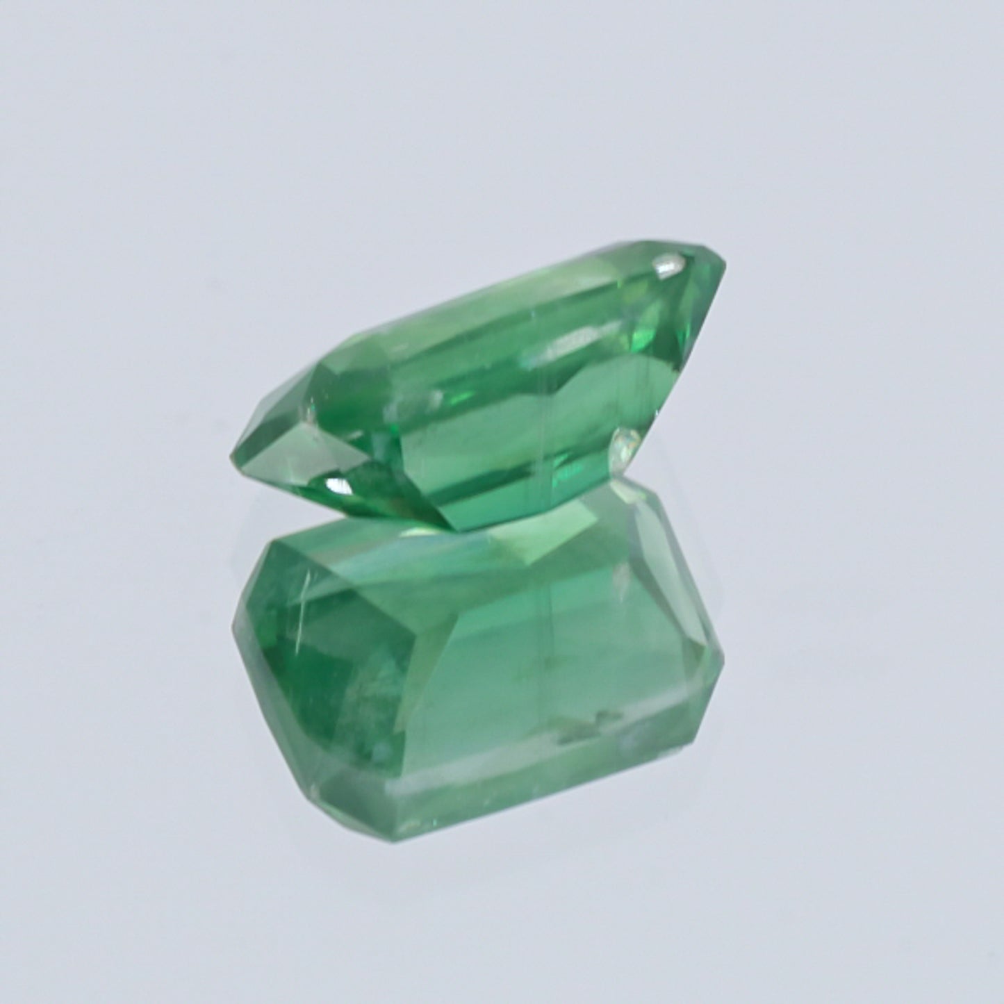 Natural Unheated Rare Green Kyanite Emerald Shape 10.98 Carats With GRS Report