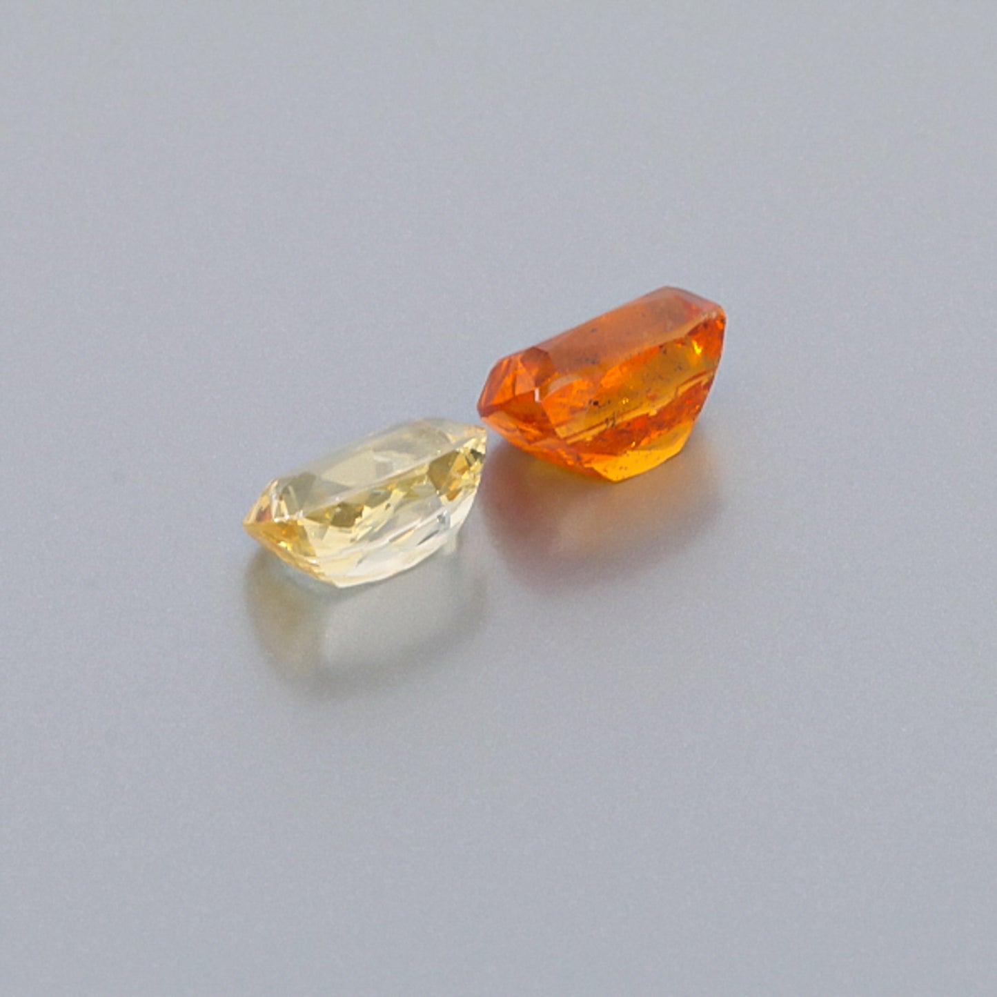 Natural Canary And Mandarine Garnet Pair 8.42 Carats