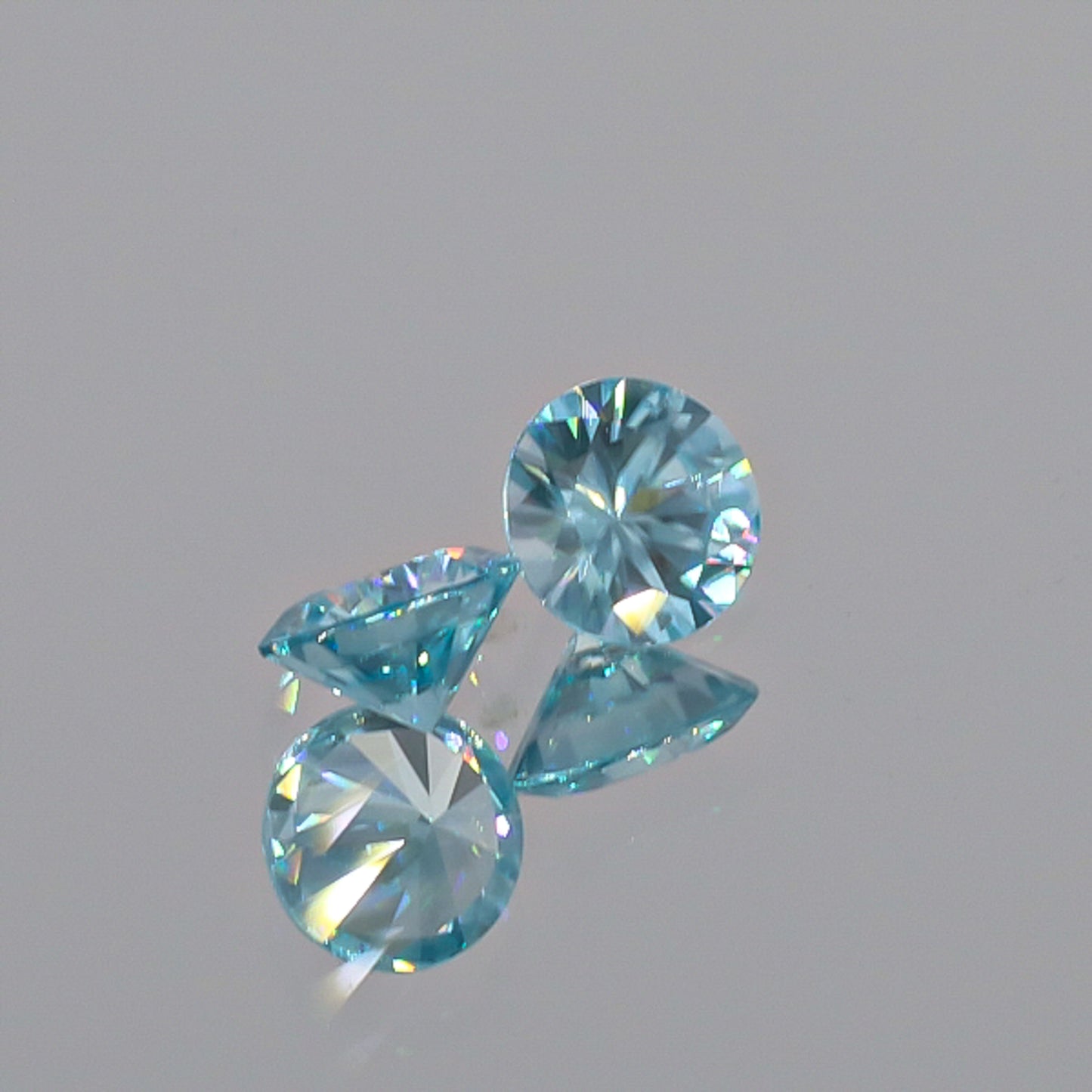 Natural Blue Zircon Pair 3.32 Total Carats
