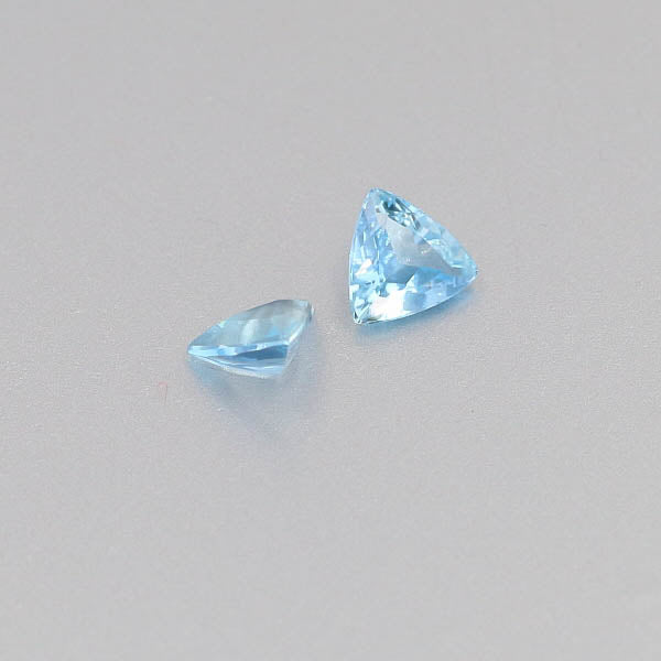 Natural Aquamarine Pair 0.92 Total Carats Weight