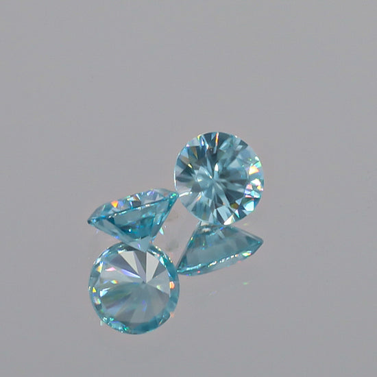 Natural Blue Zircon Pair 3.32 Total Carats