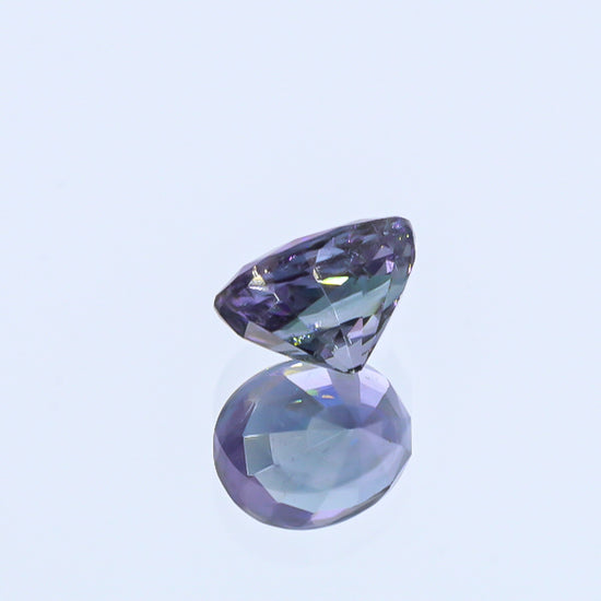 Natural Copper Bearing Tourmaline Purple Changing to Grayish Blue 6.07 Carats With GIA Report