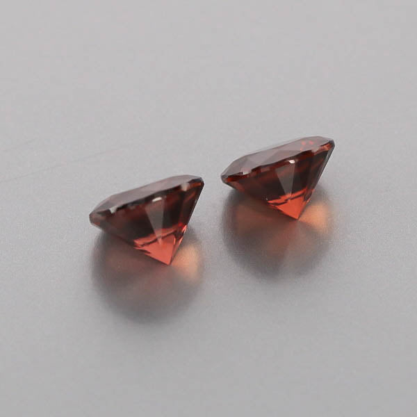 Natural Red Zircon Pair 6.72 Total Carats