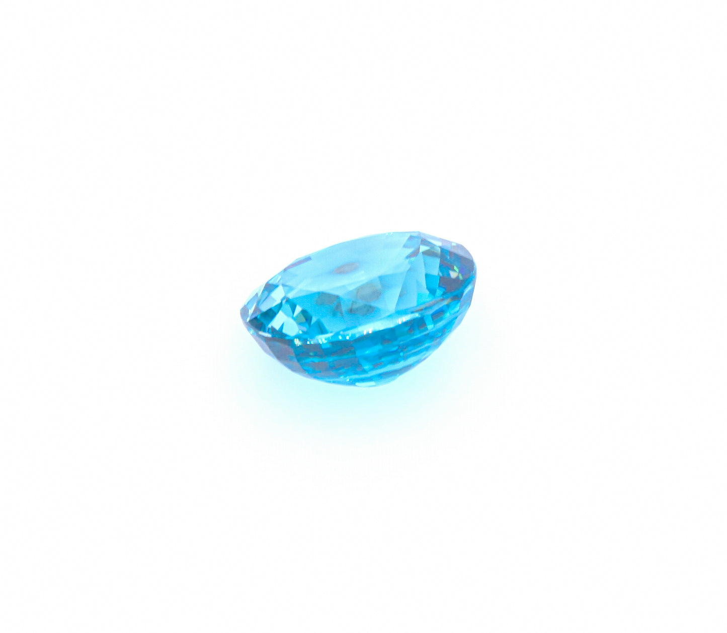 Natural Blue Zircon Oval Shape 17.20 Carats