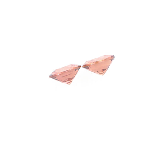 Natural Rose Zircon Pair 4.93 Total Carat Weight