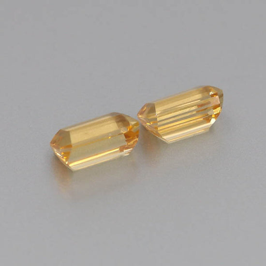 Natural Canary Garnet Pair 5.87 Total Carats