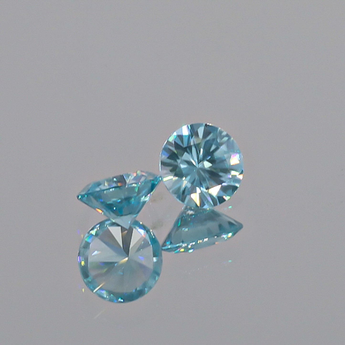 Natural Blue Zircon Pair 3.32 Total Carats