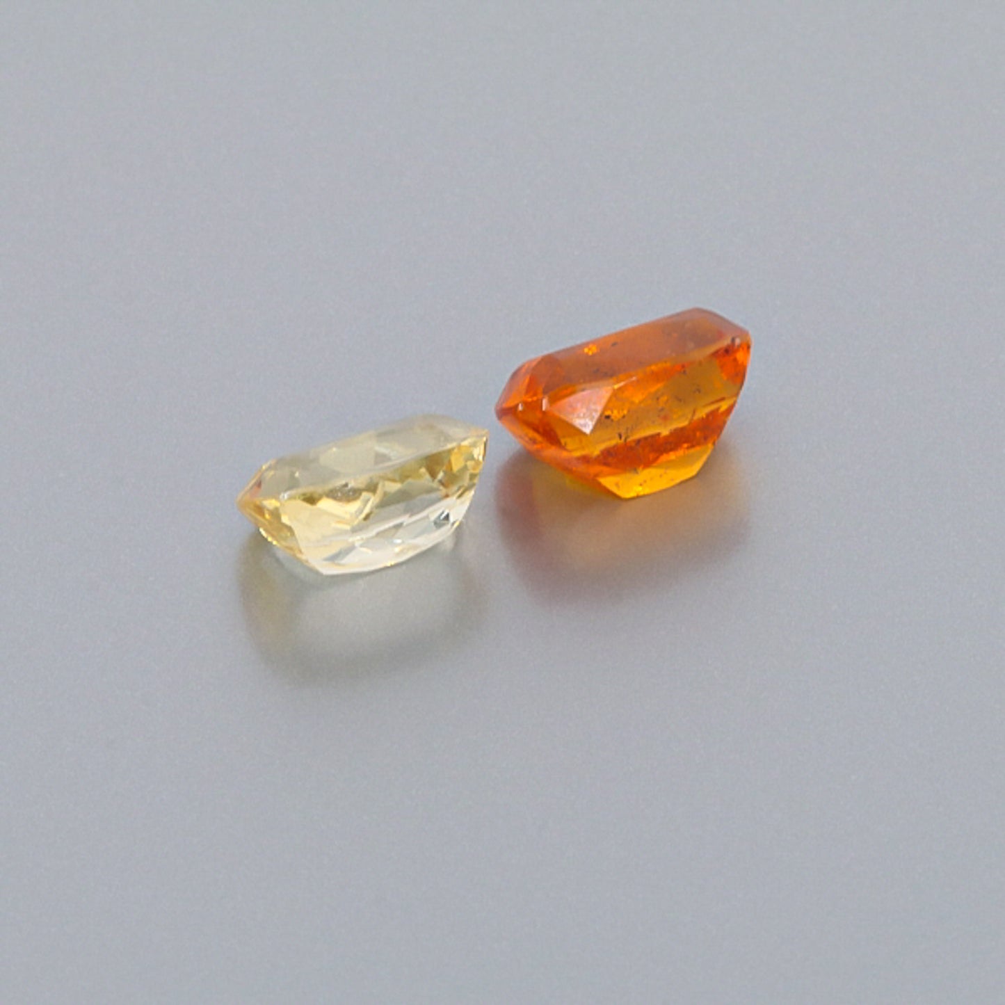 Natural Canary And Mandarine Garnet Pair 8.42 Carats
