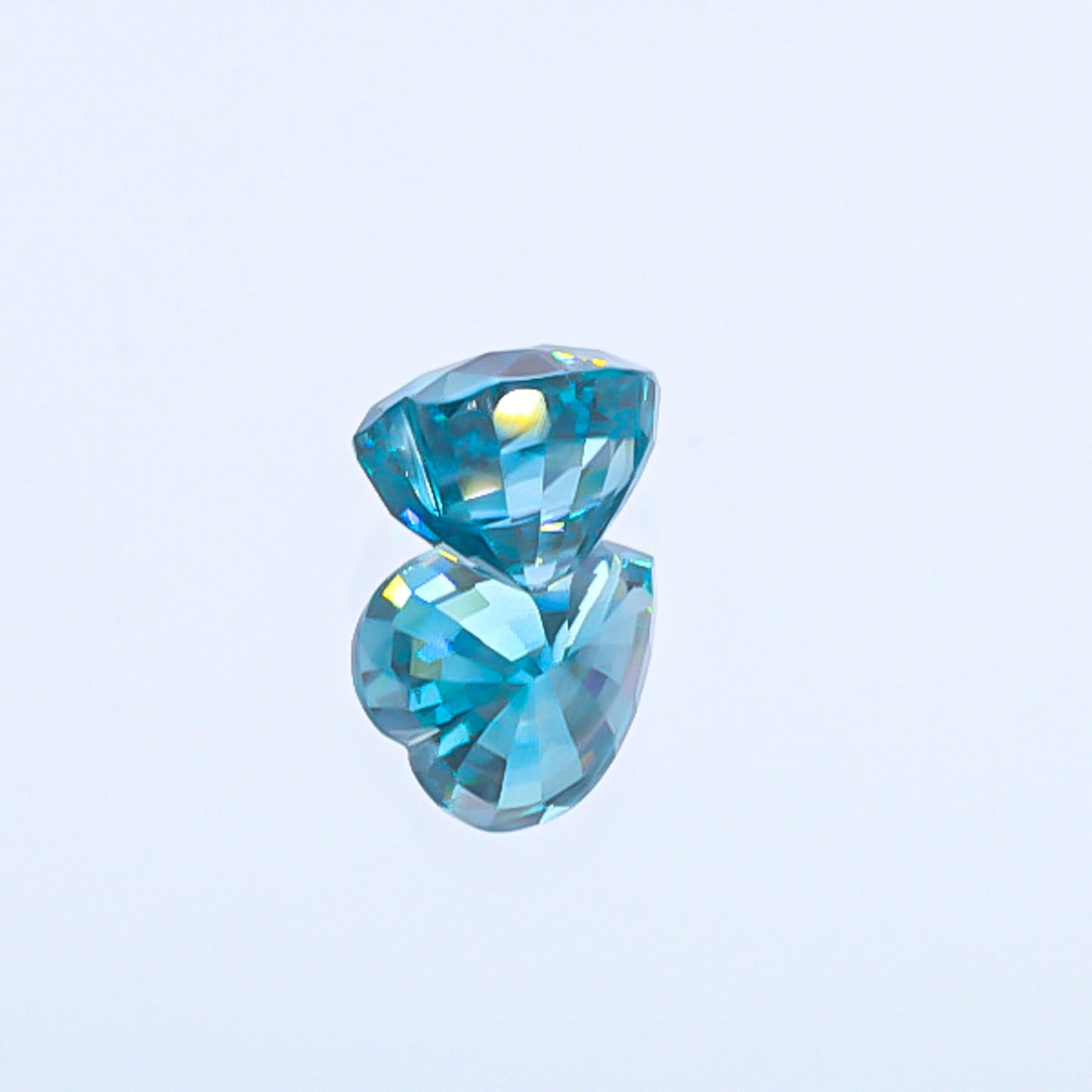Natural Blue Zircon Heart Shape 9.52 Carats