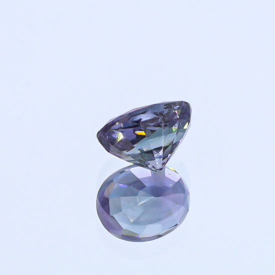 Natural Copper Bearing Tourmaline Purple Changing to Grayish Blue 6.07 Carats With GIA Report