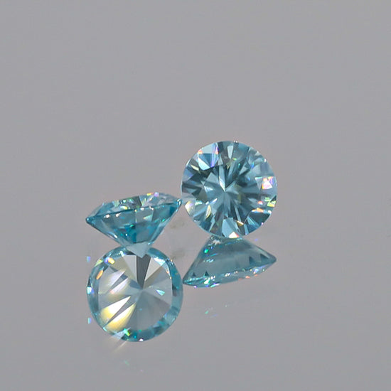 Natural Blue Zircon Pair 3.32 Total Carats