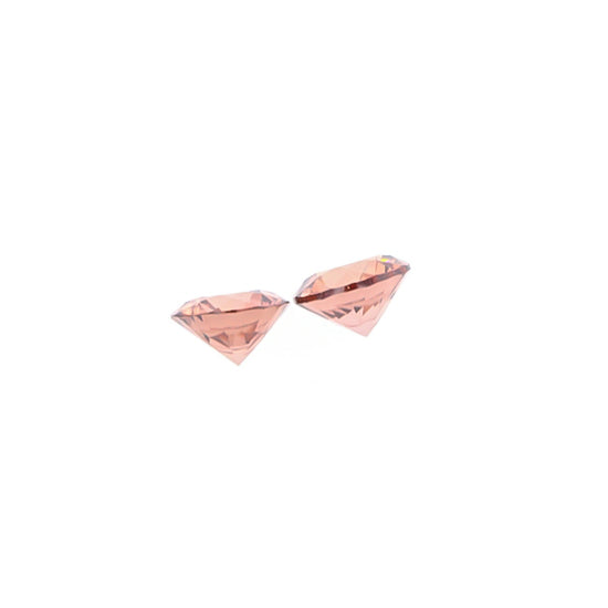 Natural Rose Zircon Pair 4.98 Total Carat Weight