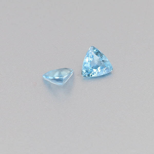Natural Aquamarine Pair 0.92 Total Carats Weight