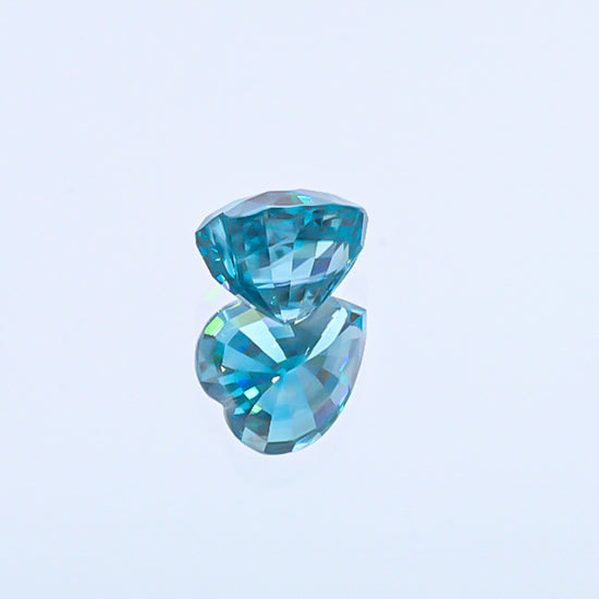 Natural Blue Zircon Heart Shape 9.52 Carats
