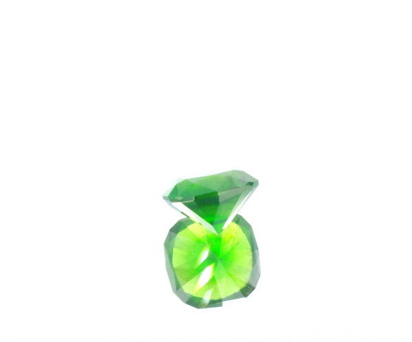 Natural Unheated Russian Demantoid Garnet with 'horse tail' inclusions Cushion shape 3.45ct With GIA Report