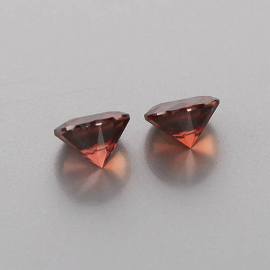 Natural Red Zircon Pair 6.72 Total Carats