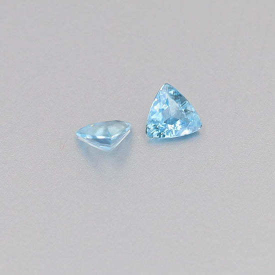 Natural Aquamarine Pair 0.92 Total Carats Weight