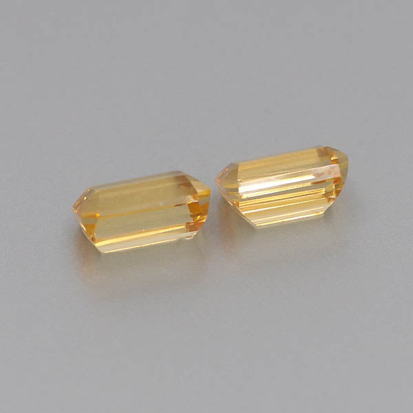 Natural Canary Garnet Pair 5.87 Total Carats