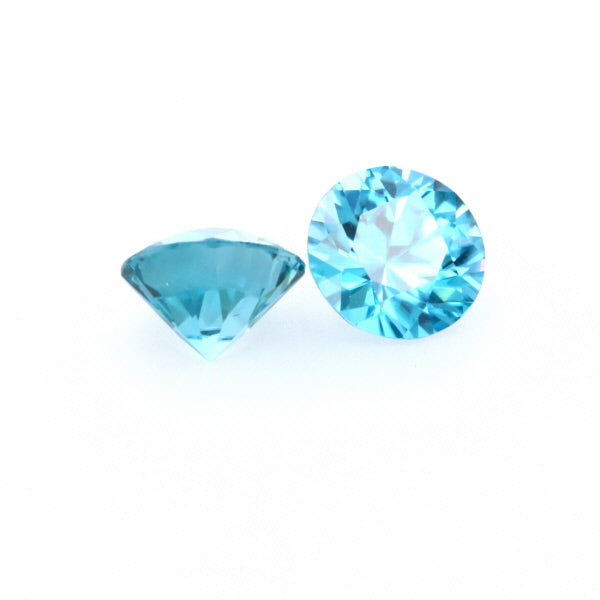 Natural Zircon Blue Color Round Shape 5.60ct
