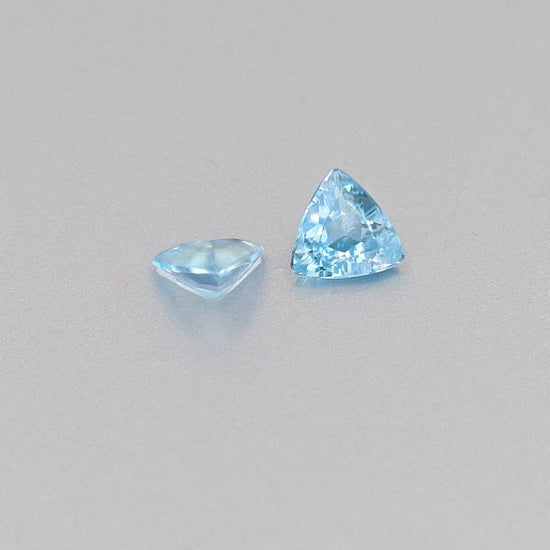 Natural Aquamarine Pair 0.92 Total Carats Weight