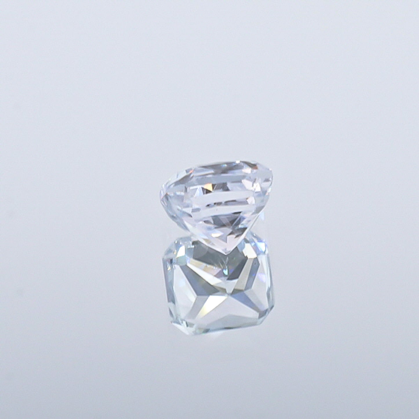 Natural Unheated White Sapphire Square Shape 3.09 Carat With GIA Report