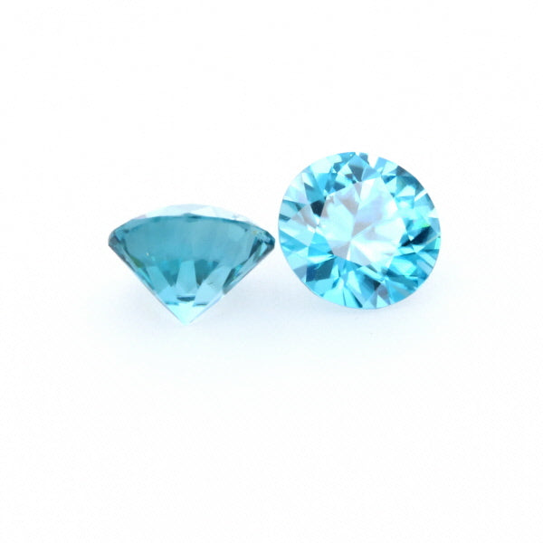 Natural Zircon Blue Color Round Shape 5.60ct