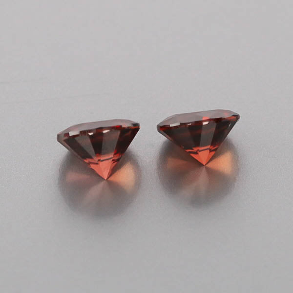Natural Red Zircon Pair 6.72 Total Carats