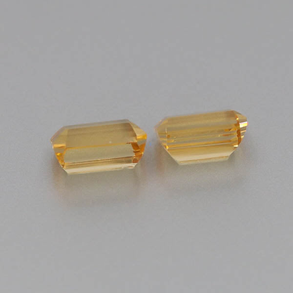 Natural Canary Garnet Pair 5.87 Total Carats